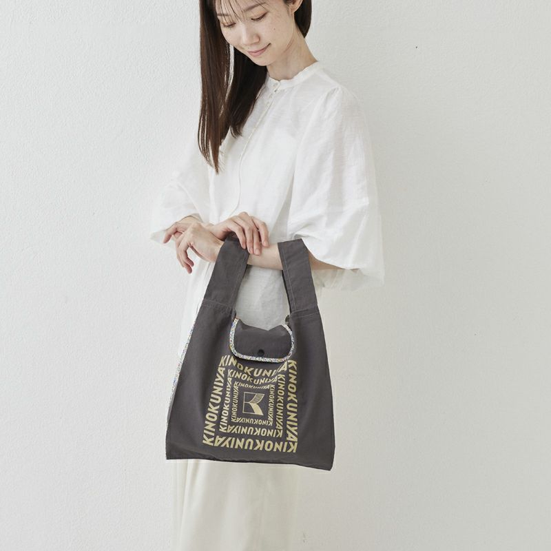 新品・未開封】紀ノ国屋リバティコットントートグレーKatie