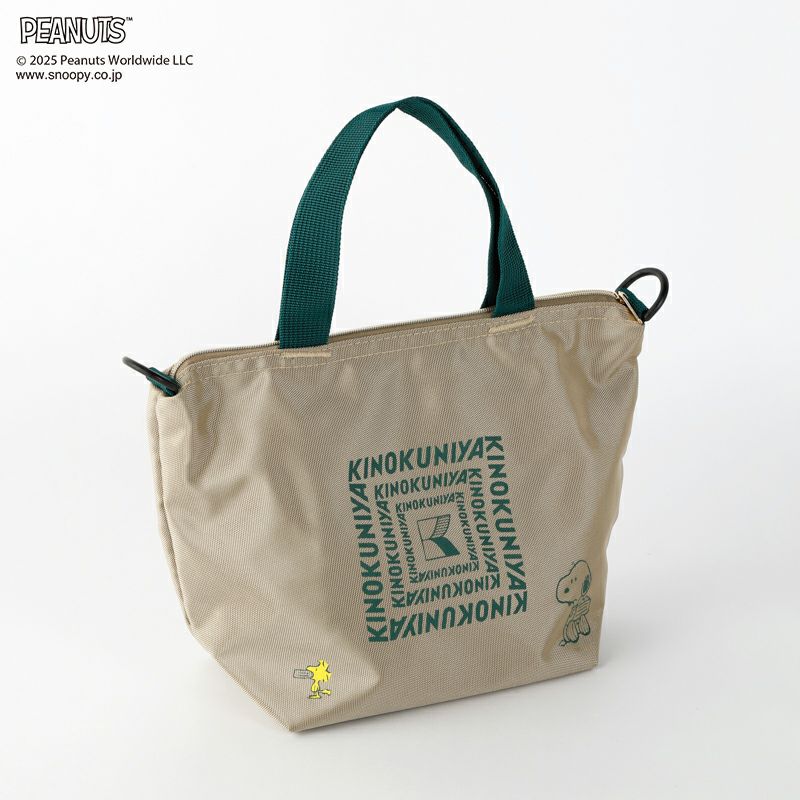 PEANUTS×紀ノ国屋】スヌーピー ショルダー付ミニバッグ ベージュ